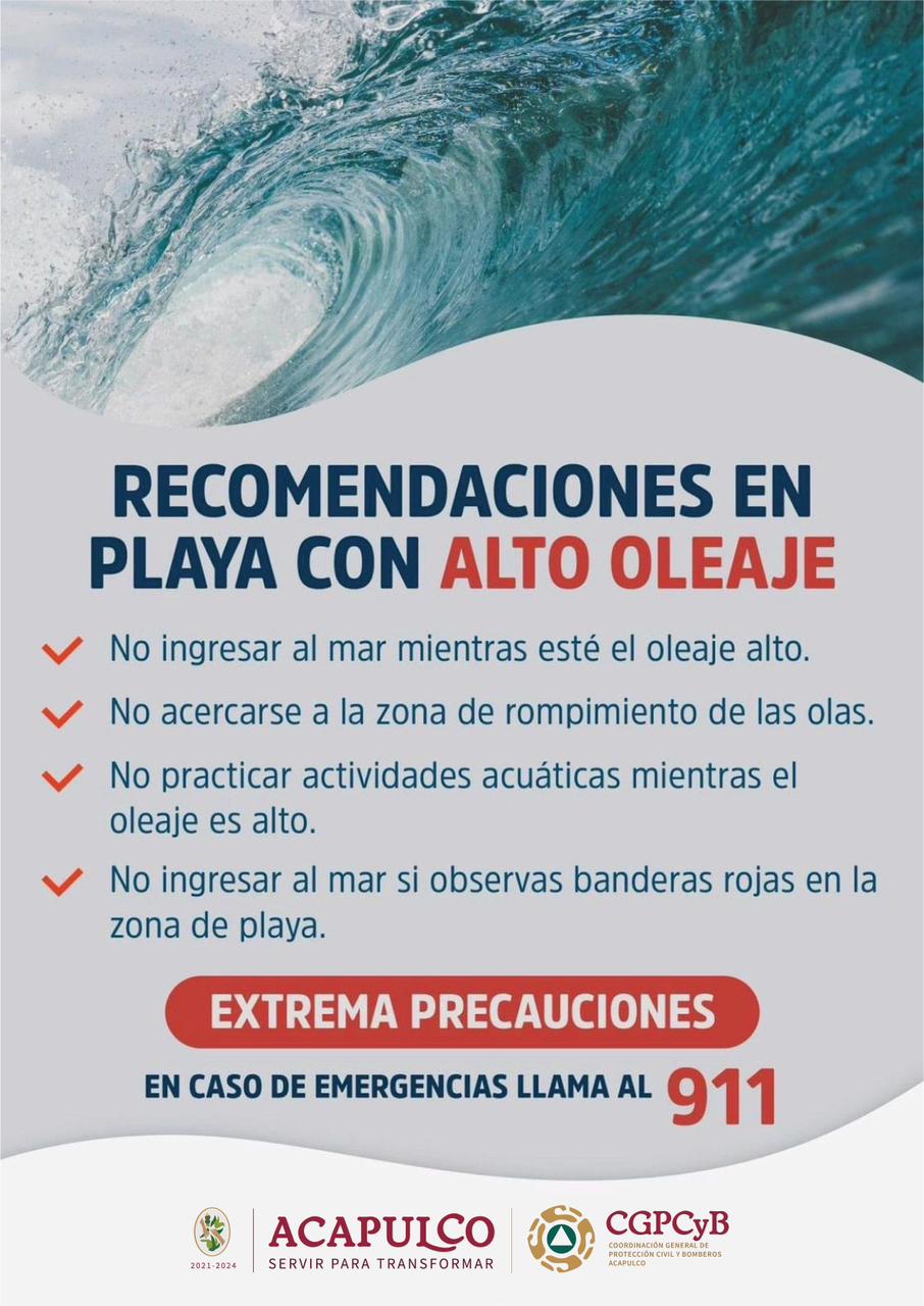 Fen Meno De Mar De Fondo Afecta Las Costas De Guerrero Enterado Mx